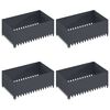 vidaXL Bordure de Pelouse 4 pc 100 x 60 x 35 cm Acier Anthracite
