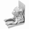 vidaXL Serre-livres 2 pcs Argent&eacute; 12 x 15 x 18 cm Aluminium
