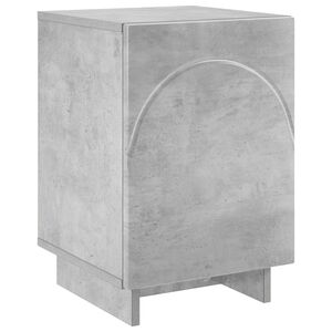 vidaXL Table de chevet Gris b&eacute;ton 33,5 x 34,5 x 50 cm