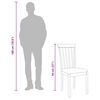 vidaXL Chaises à manger coussins 2 pcs blanc bois massif caoutchouc
