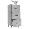 vidaXL Buffet Gris b&eacute;ton 34,5x34x90 cm Bois d'ing&eacute;nierie