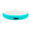 vidaXL Tapis gonflable de gymnastique avec pompe 100x100x10cm PVC Vert