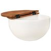 vidaXL Table basse blanc 50x27 cm bois de récupération massif