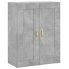 vidaXL Armoires murales 2 pcs gris b&eacute;ton bois d'ing&eacute;nierie