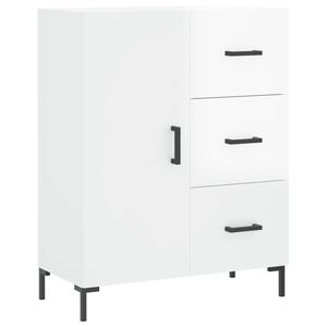 vidaXL Buffet Blanc brillant 69,5x34x90 cm Bois d'ing&eacute;nierie