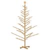 vidaXL Arbre de No&euml;l en bois Marron 180 cm Bois de pin massif
