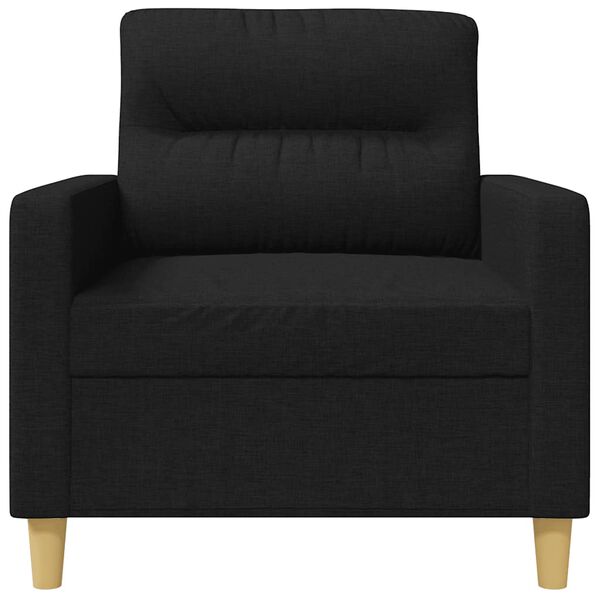 vidaXL Fauteuil Noir 60 cm Tissu