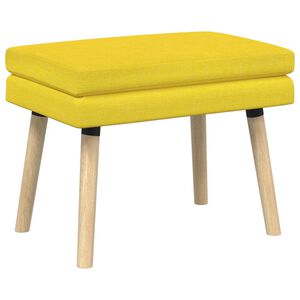 vidaXL Banc &agrave; double couche Jaune clair 60 x 40 x 46 cm Tissu