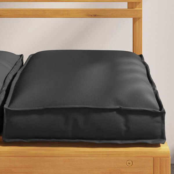 vidaXL Coussin pour assise de palette 6 pcs Noir 40 x 40 x 8 cm