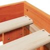 vidaXL Cadre de lit sans matelas cire marron 120x200cm bois pin massif