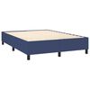 vidaXL Sommier &agrave; lattes de lit avec matelas Bleu 140x190 cm Tissu
