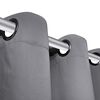 vidaXL Rideau occultant 2 pcs avec œillets métalliques 135x175 cm Gris