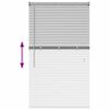 vidaXL Store de Fen&ecirc;tre avec des rideaux Argent Aluminium