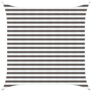 vidaXL Voile d'ombre Carr&eacute; 2,5 x 2,5 m HDPE Gris clair et blanc