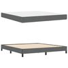 vidaXL Lit &agrave; ressorts avec matelas Gris fonc&eacute; 180 x 200 cm tissu