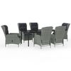 vidaXL Ensemble &agrave; manger de jardin 7 pcs Gris clair