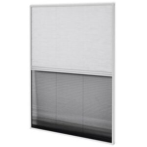 vidaXL Moustiquaire pliss&eacute;e pour fen&ecirc;tre et store Aluminium 80 x 120cm