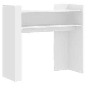 vidaXL Table console blanc 100x35x90 cm bois d&rsquo;ing&eacute;nierie