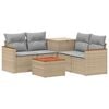 vidaXL Ensemble de Canap&eacute;s 6 pc Beige et Gris clair