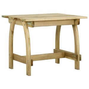vidaXL Table de jardin 110x74x75 cm Bois de pin impr&eacute;gn&eacute;