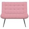 vidaXL Banc rose 110x74x84 cm velours
