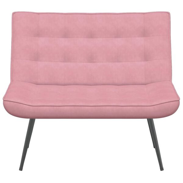 vidaXL Banc rose 110x74x84 cm velours