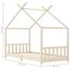 vidaXL Cadre de lit d'enfant Bois de pin massif 90 x 200 cm