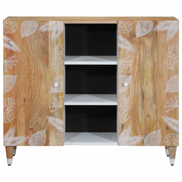 vidaXL Buffet 90x33,5x75 cm bois massif de manguier