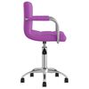 vidaXL Chaise pivotante de salle &agrave; manger Violet Similicuir