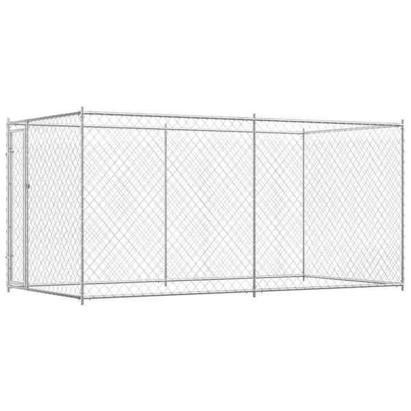 vidaXL Chenil d'ext&eacute;rieur pour chiens 382x192x185 cm