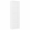 vidaXL Biblioth&egrave;que &agrave; 5 niveaux Blanc 60x30x189 cm Bois d'ing&eacute;nierie