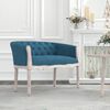 vidaXL Banc Bleu 98x56x69 cm Velours