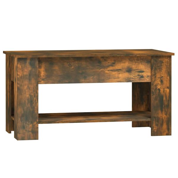 vidaXL Table basse Ch&ecirc;ne fum&eacute; 101x49x52 cm Bois d'ing&eacute;nierie