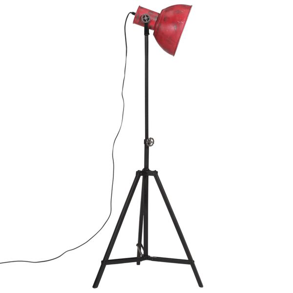 vidaXL Lampadaire 25 W rouge d&eacute;lav&eacute; 61x61x90/150 cm E27