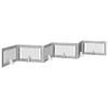 vidaXL Porte de chien pliable avec supports 6 pc Sonoma gris 602 cm