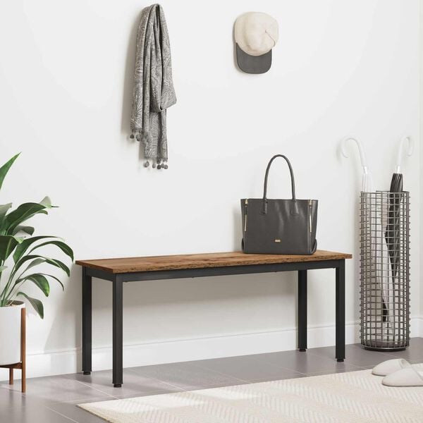 vidaXL banc Bois ancien 110 x 35 x 45 cm Bois d'ing&eacute;nierie