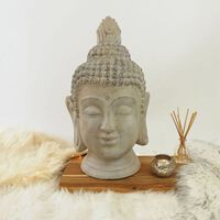 ProGarden Tête de Bouddha décorative 23x22x45 cm