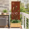 vidaXL &Eacute;cran de confidentialit&eacute; de jardin Fretwork Rouill&eacute; 50 x 140 cm