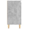 vidaXL Buffet avec pieds en bois Gris b&eacute;ton bois d'ing&eacute;nierie