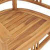 vidaXL Ensemble &agrave; manger de jardin 3 pcs Bois de teck solide