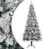 vidaXL Sapin de No&euml;l artificiel 120 cm PVC et Acier Vert et blanc