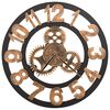 vidaXL Horloge murale M&eacute;tal 58 cm Dor&eacute; et noir