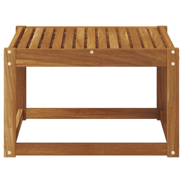 vidaXL Table de jardin Bois d'Acacia Massif Naturel 59 x 59 x 37 cm