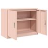 vidaXL Armoire de rangement Rose 90 x 40 x 70 cm Acier