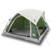 vidaXL Tente de camping de cabine 4 personnes vert imperm&eacute;able