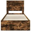 vidaXL Cadre de lit Ch&ecirc;ne fum&eacute; 90 x 190 cm Bois d'ing&eacute;nierie