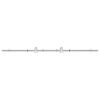 vidaXL Kit fixation porte coulissante 183 cm Acier inoxydable Argent&eacute;