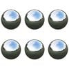 vidaXL Boule Miroir 6 pc &Oslash; 7,5 cm Argent&eacute; Acier Inoxydable 201