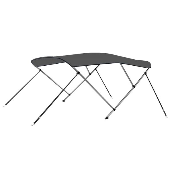 vidaXL Auvent bimini &agrave; 3 arceaux Anthracite 183x196x137 cm