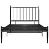 vidaXL Cadre de lit sans matelas noir métal 90x200 cm